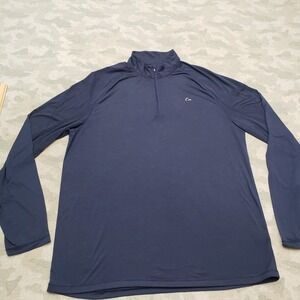 Paradox Shirt Mens XL Blue Quarter Zip Long Sleeve Merino Wool Blend Base Layer